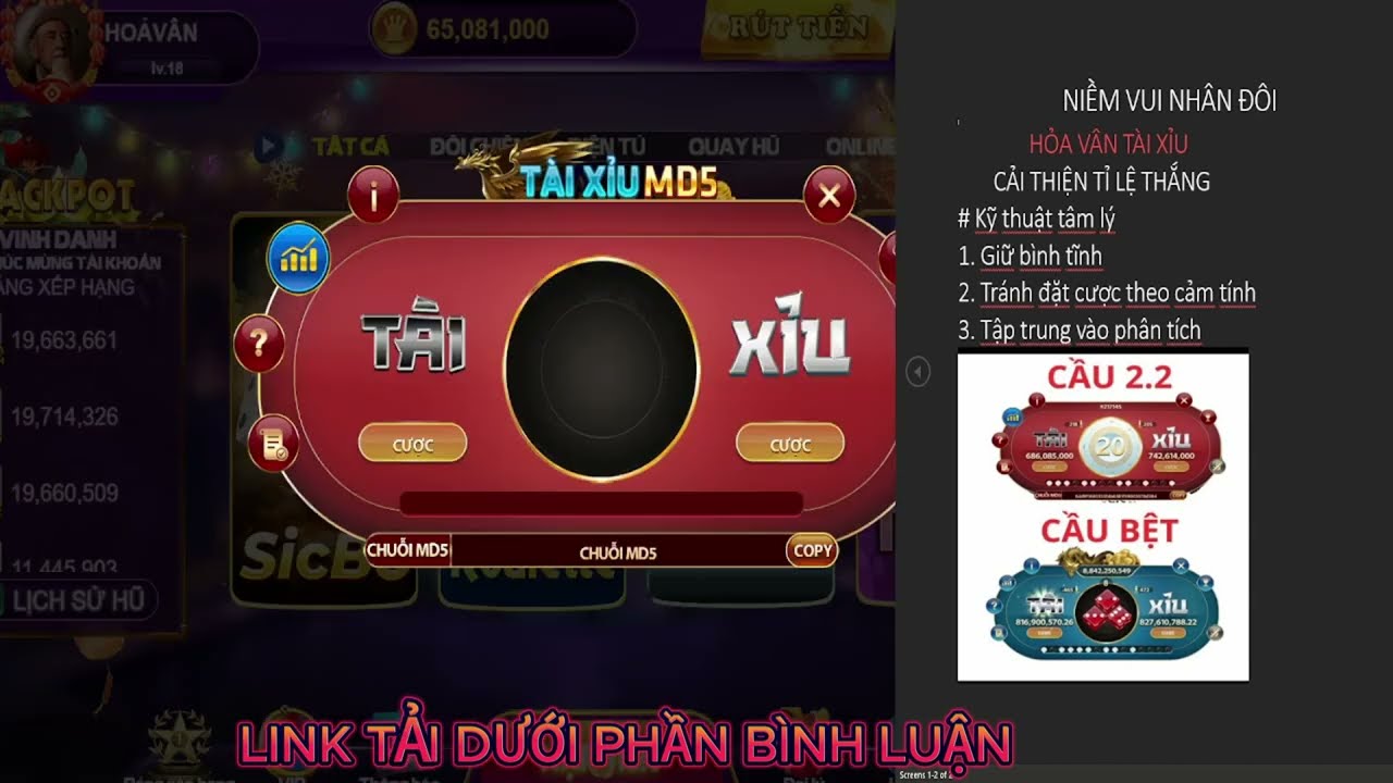Giải Mã Tài Xỉu MD5 - Bí Mật và Sự Thật Phía Sau Game